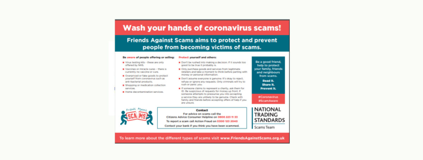 Poster Against Coronavirus Scams